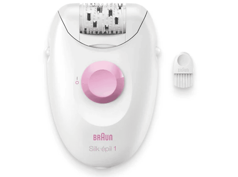 PRODUKT PO EKSPOZYCJI - Depilator BRAUN Silk Epil 1 1-000 Biało-różowy