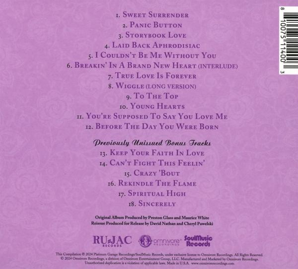 CD-Albumcover mit Titelliste und Text.