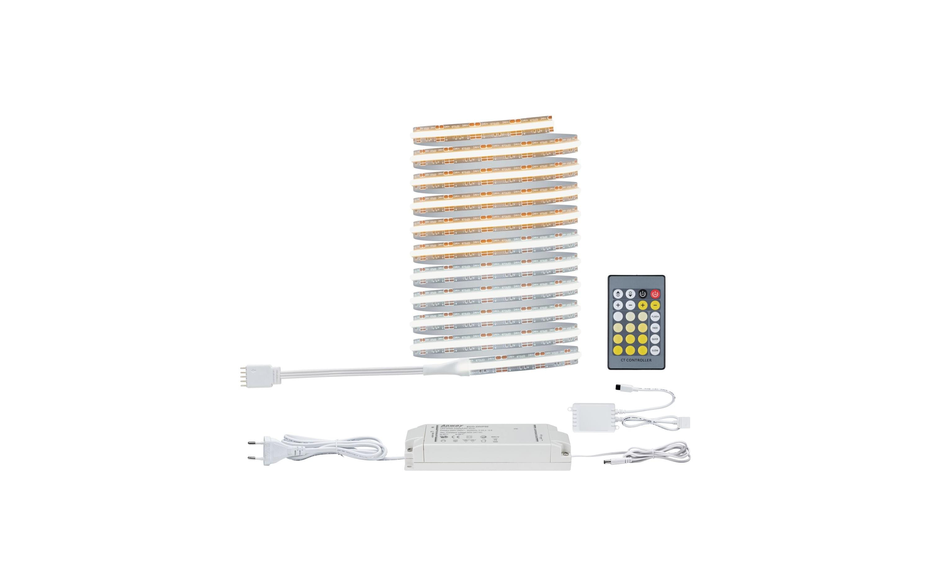 PAULMANN LED Light-Strip 71115, 25.5 W, tageslichtweiss, Silber LED Light-Strip tageslichtweiss 25.5 W