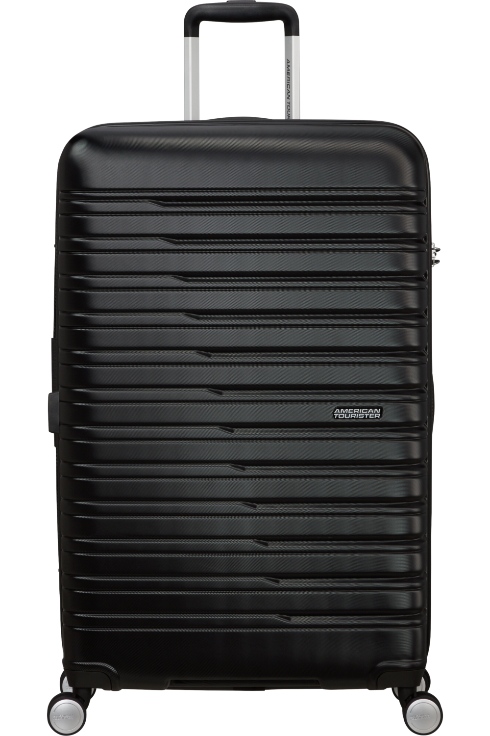 AMERICAN TOURISTER Flashline Spinner közepes méretű bőrönd 78cm, bővíthető, keményfedeles, fekete (149769-0614)