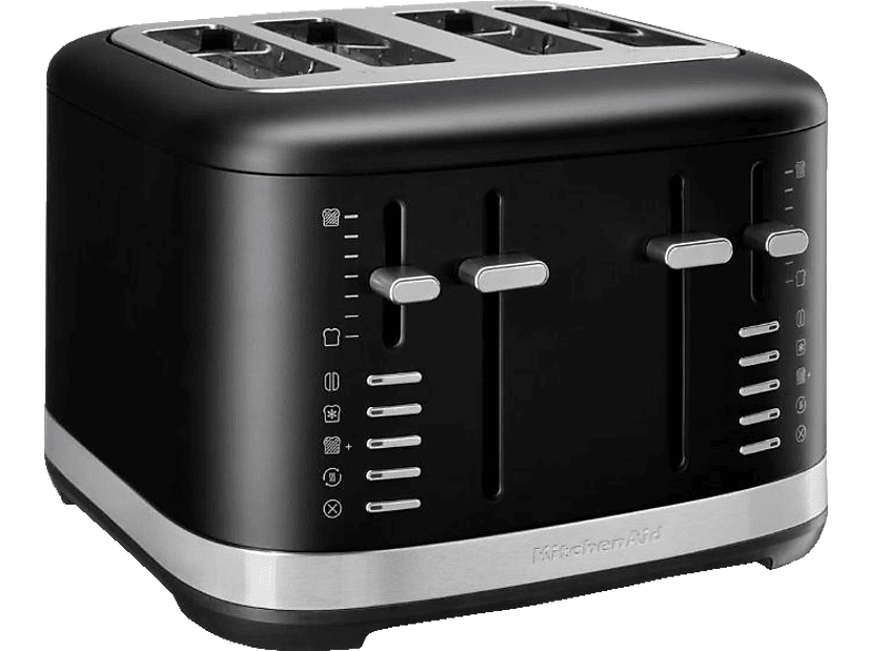 KITCHENAID 5KMT4109EBM Toaster Matt Schwarz (1960 Watt, Schlitze: 4)