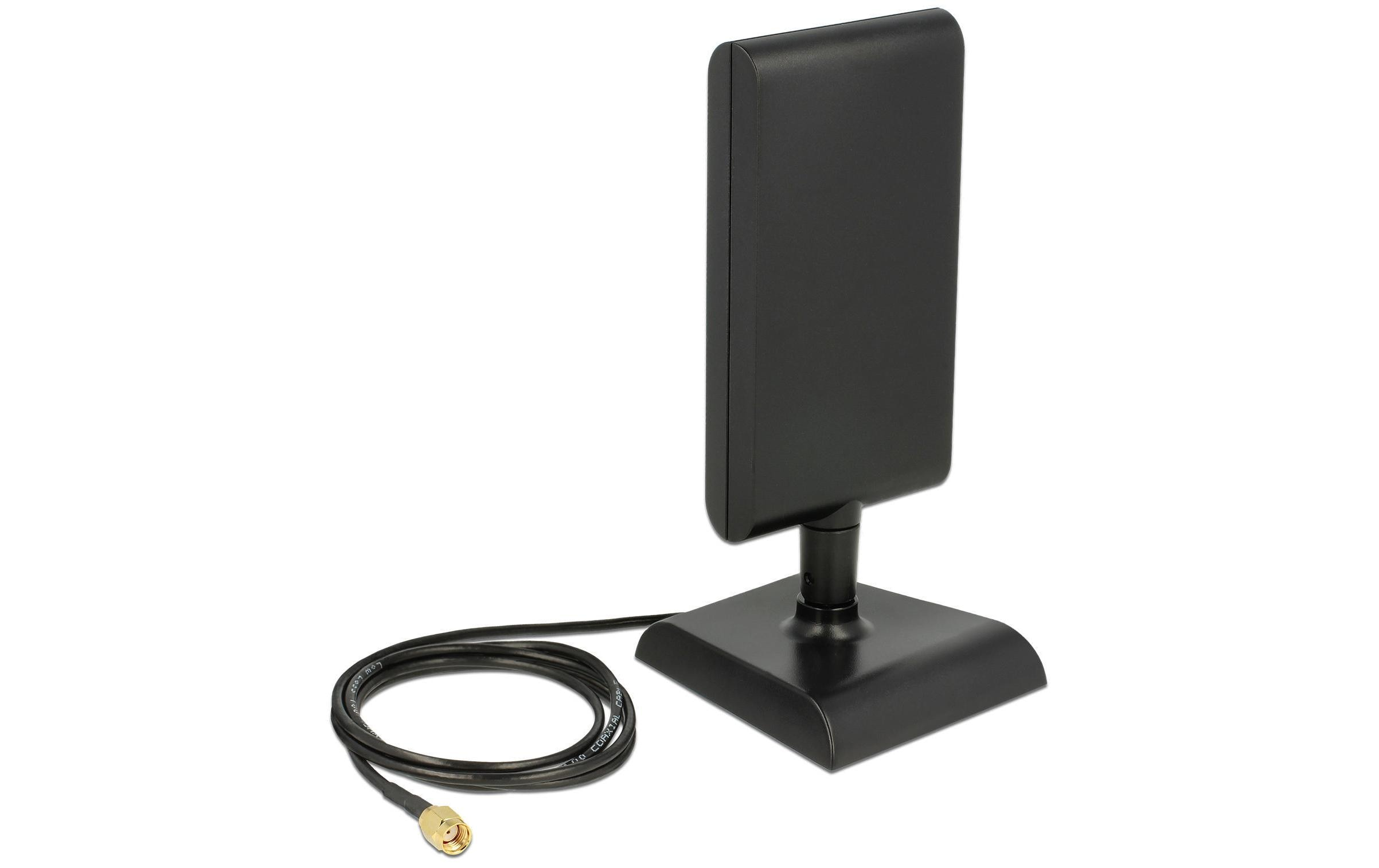 DELOCK WLAN-Richtstrahlantenne, Schwarz WLAN-Richtstrahlantenne