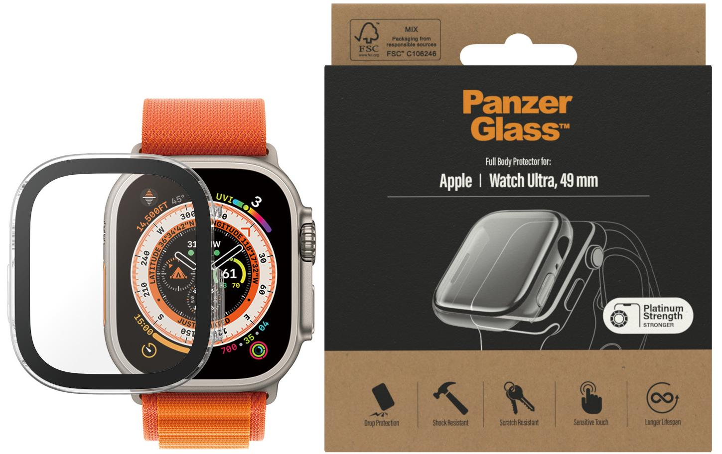 PANZERGLASS Displayschutz, Transparent, Displayschutz, Apple, Transparent