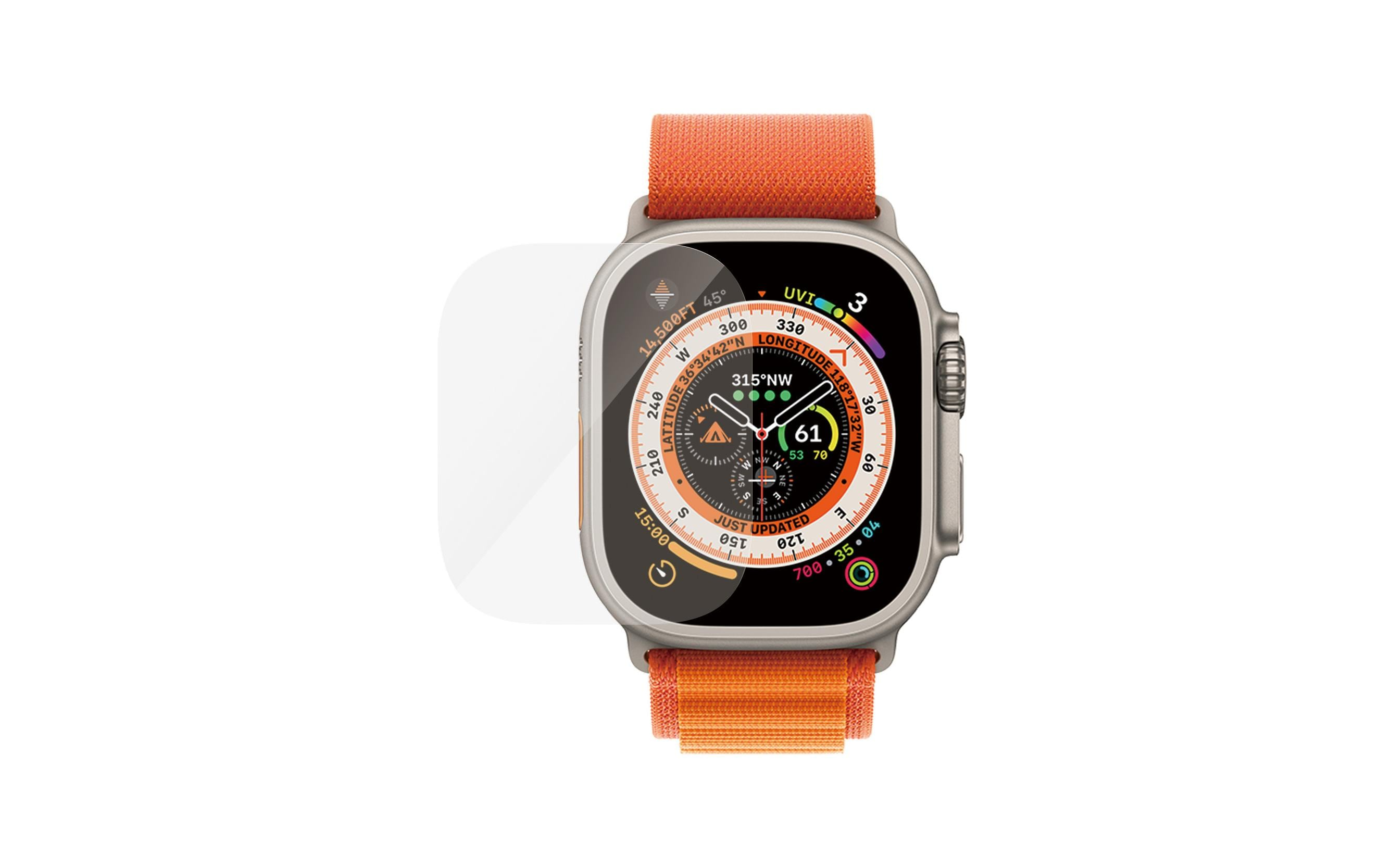 PANZERGLASS Smartwatch-Schutzfolie, Transparent, Smartwatch-Schutzfolie, Apple, Transparent