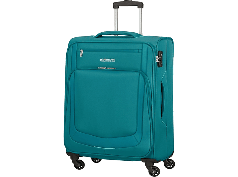 AMERICAN TOURISTER Summer Session Spinner kabin méretű bőrönd 55cm, puhafedeles, kék-világoskék (125805-2206)