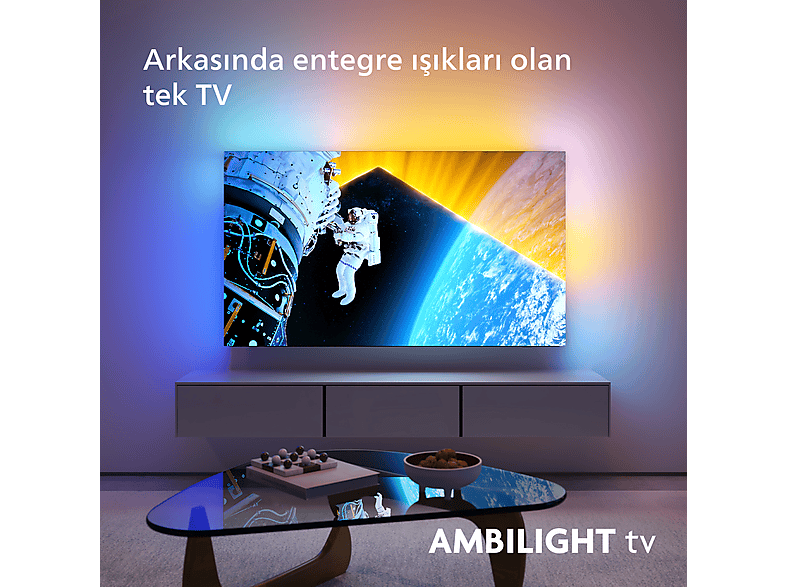 PHILIPS 65OLED809/12 65 inç 164 Ekran Uydu Alıcılı Smart 4K UHD Dolby Vision Dolby Atmos Google Ambilight TV_2