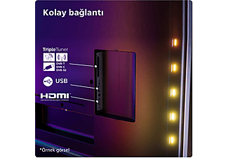 PHILIPS 65OLED809/12 65 inç 164 Ekran Uydu Alıcılı Smart 4K UHD Dolby Vision Dolby Atmos Google Ambilight TV_12