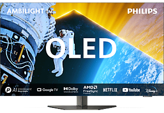 PHILIPS 65OLED809/12 65 inç 164 Ekran Uydu Alıcılı Smart 4K UHD Dolby Vision Dolby Atmos Google Ambilight TV