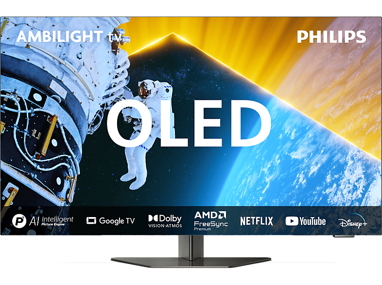 PHILIPS 65OLED809/12 65 inç 164 Ekran Uydu Alıcılı Smart 4K UHD Dolby Vision Dolby Atmos Google Ambilight TV