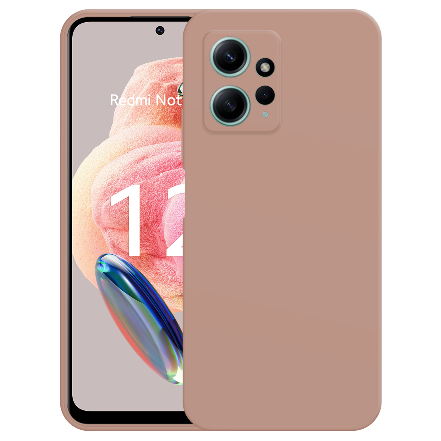 JUST IN CASE Cover Redmi Note 12 4G Color TPU Rose (325457)