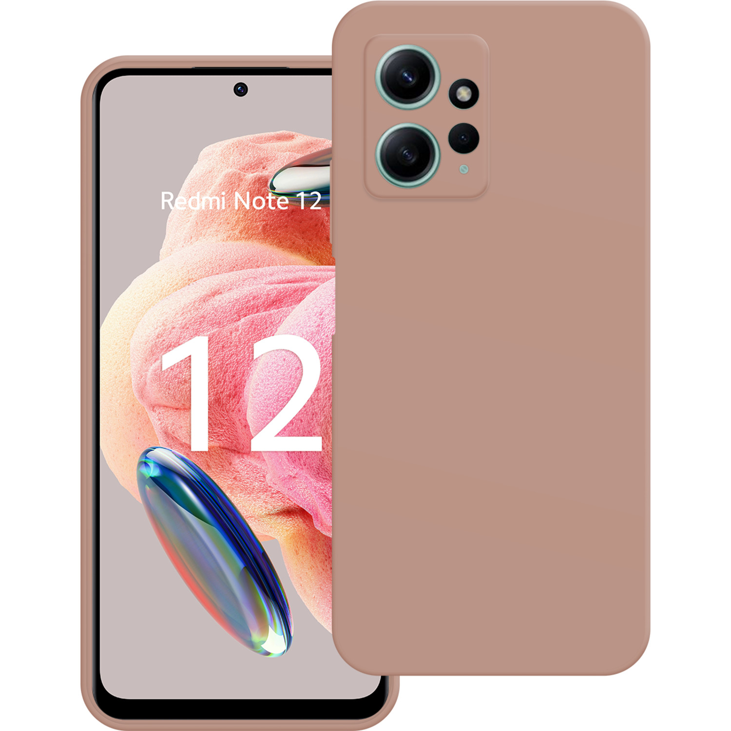 JUST IN CASE Cover Redmi Note 12 4G Color TPU Rose (325457)