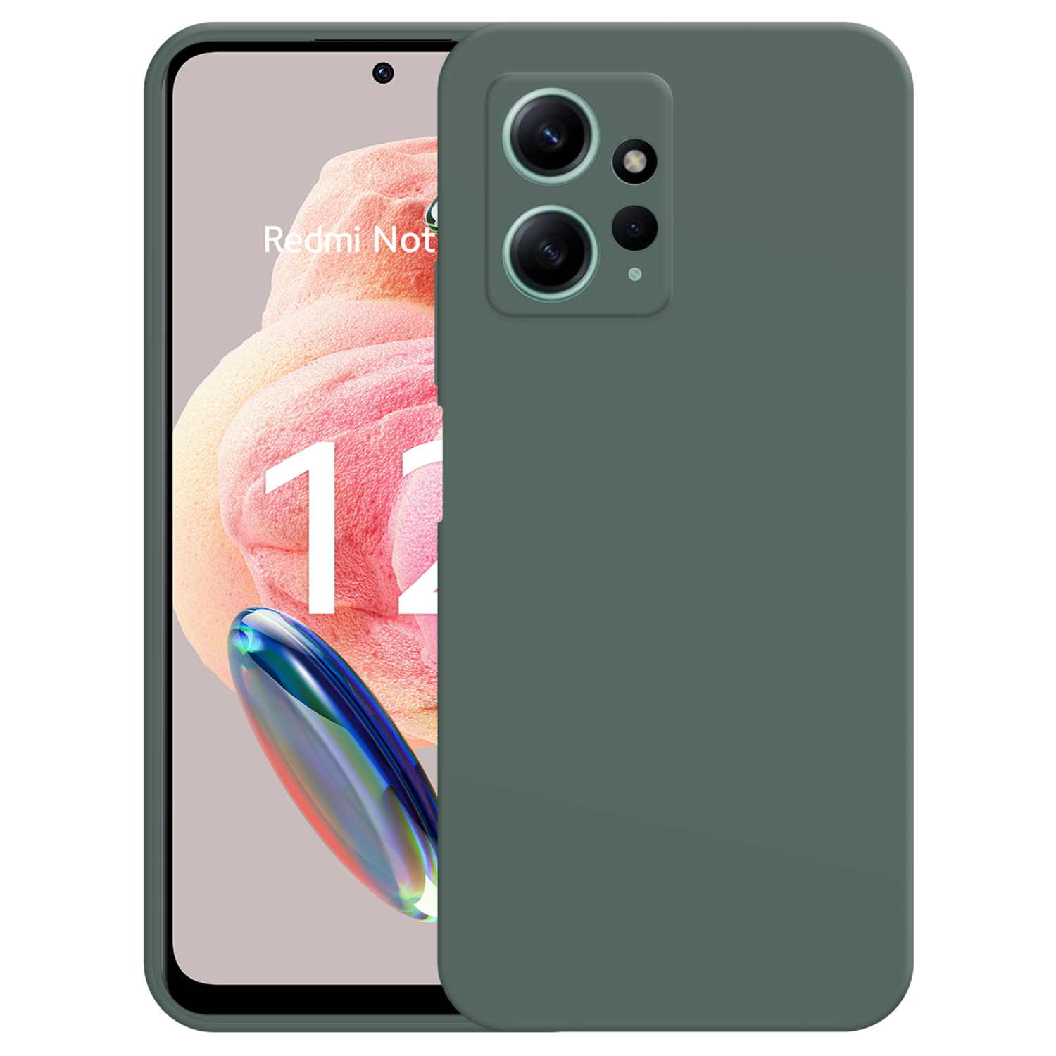 JUST IN CASE Cover Redmi Note 12 4G Color TPU Vert (325440)