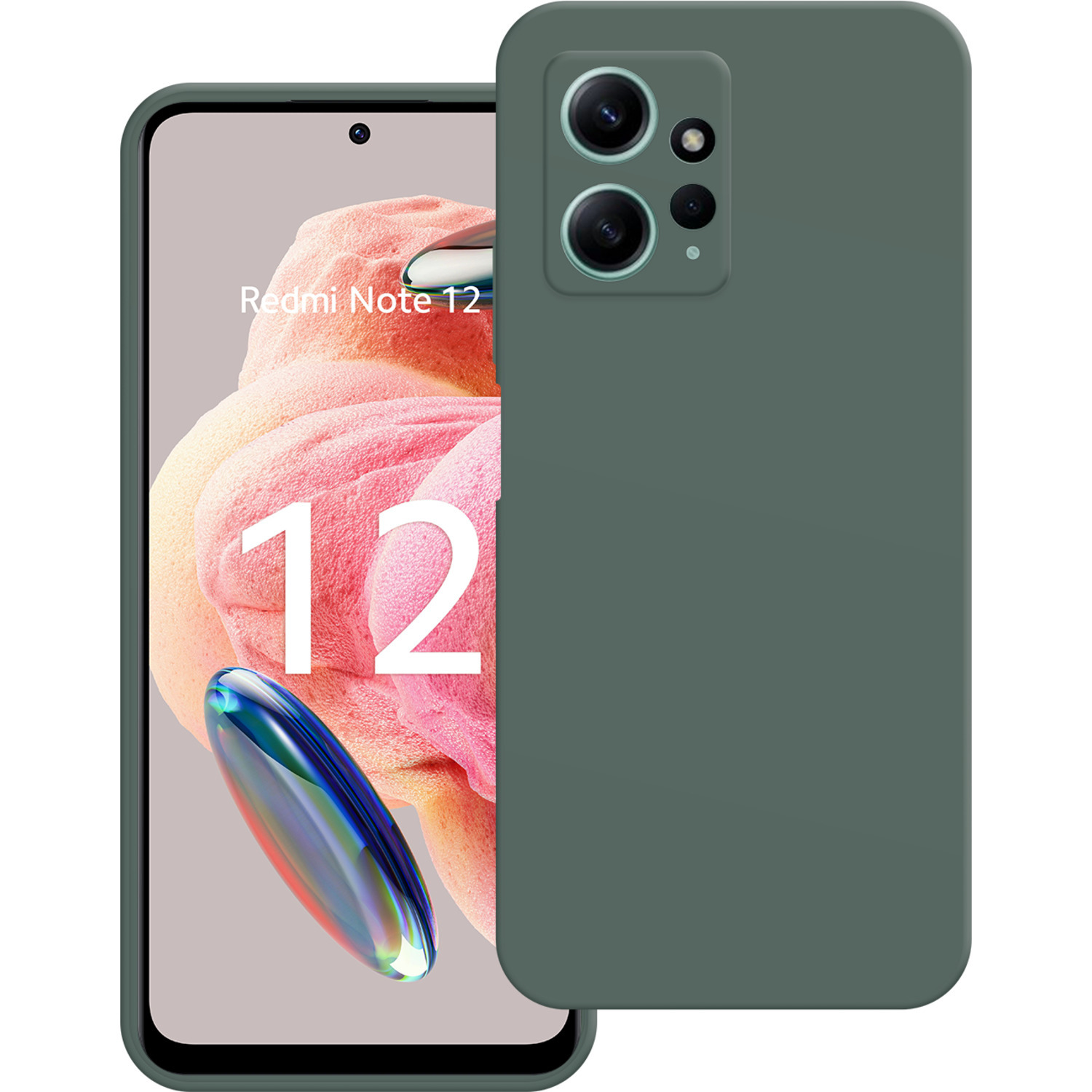 JUST IN CASE Cover Redmi Note 12 4G Color TPU Vert (325440)