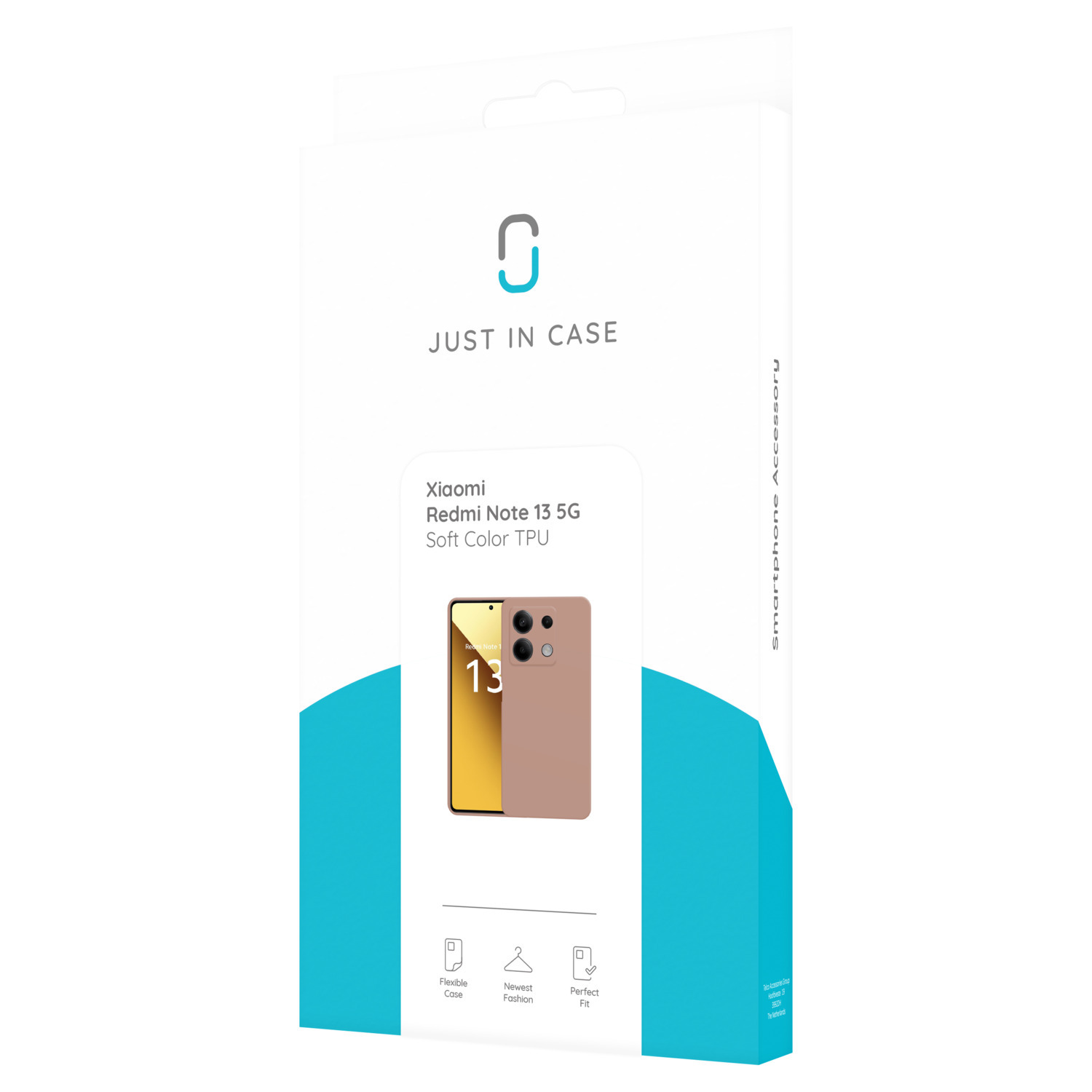 Emballage d'étui de téléphone. Boîte blanche avec illustration de téléphone et étui.