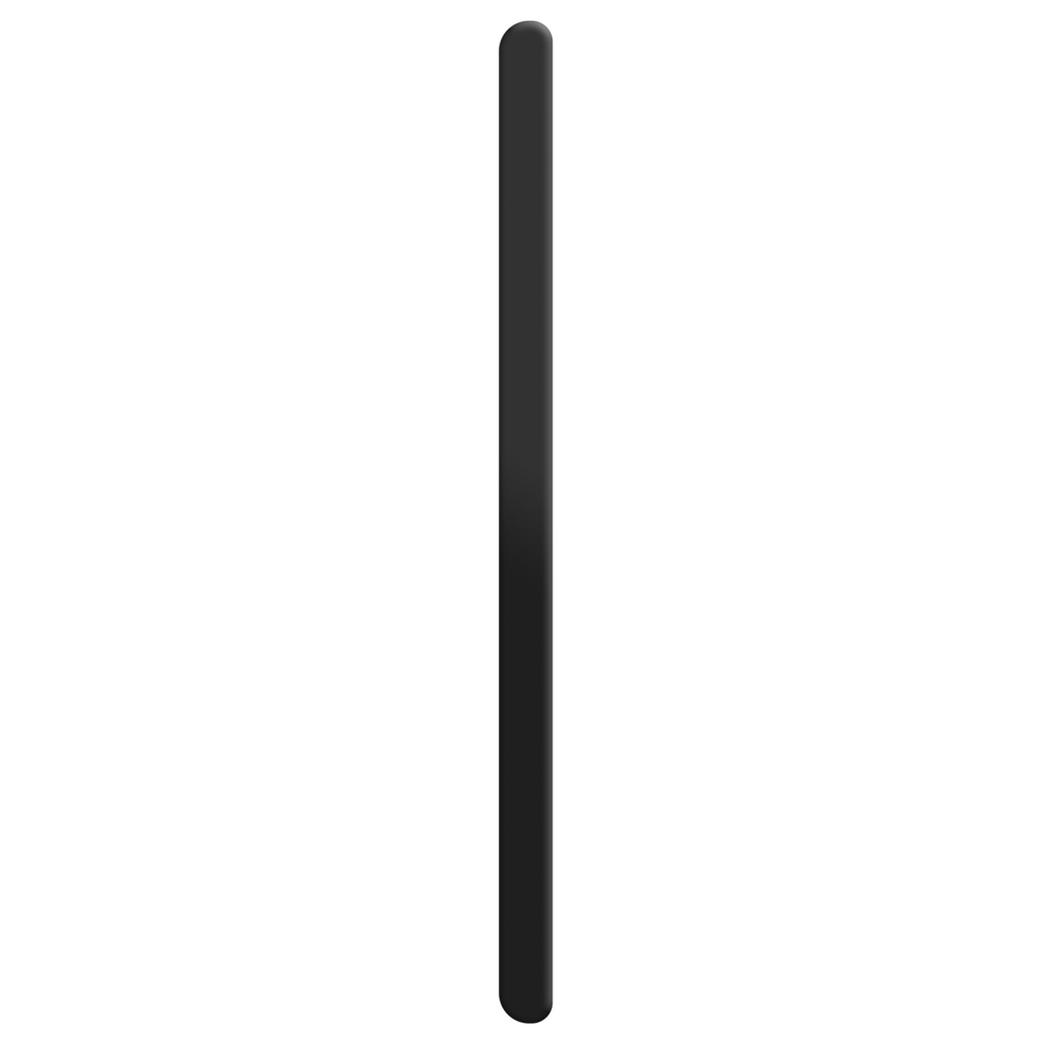 Objet noir, vertical et cylindrique.