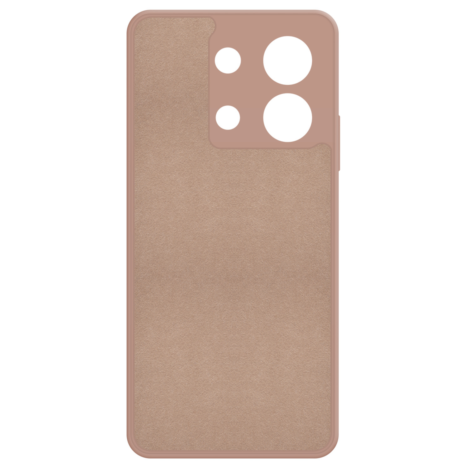 Une coque de téléphone avec une surface douce et texturée.