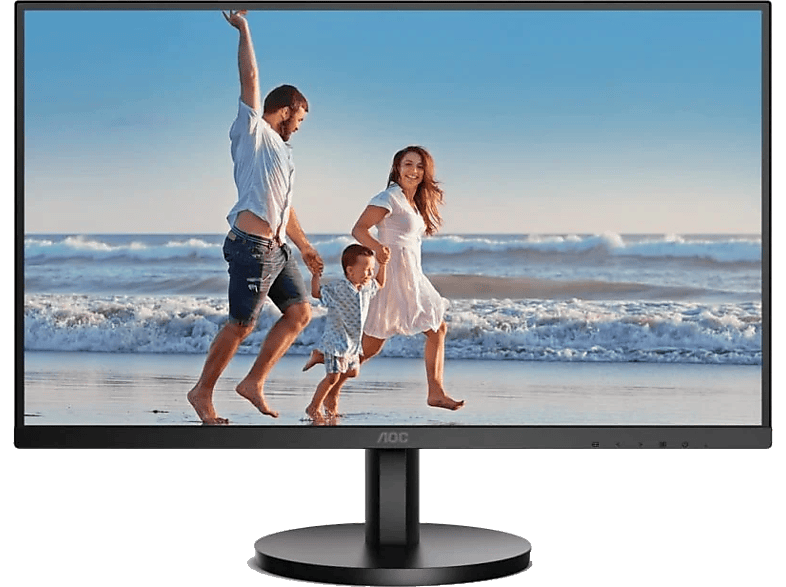 Monitor - AOC Q27B3MA, 27 ", QHD, 4 ms, 75 Hz, HDMI, Display Port, Plano, Altavoces Integrados, Negro