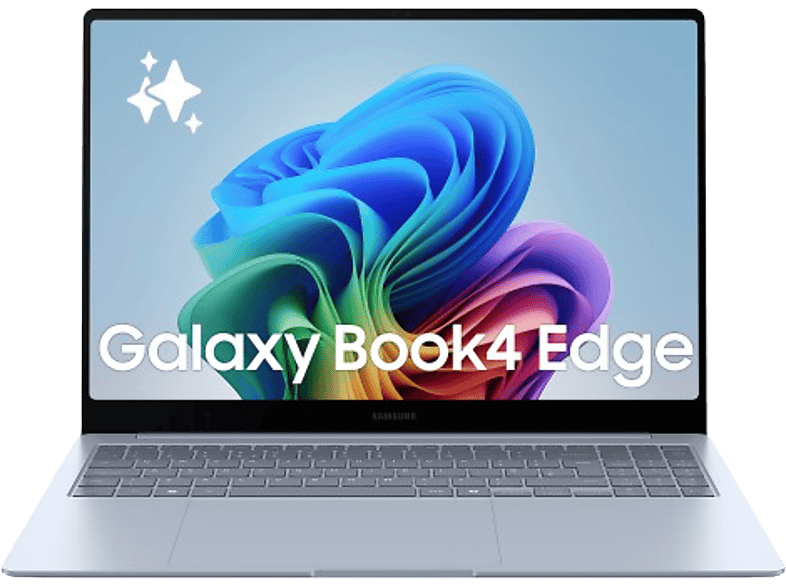 Portátil - Samsung Galaxy Book4 Edge Copilot+ PC, 16" WQXGA, Snapdragon® X1E80100 45 TOPS, 16GB RAM, 512 GB, Adreno™ GPU, Full IA, W11H, Sapphire Blue