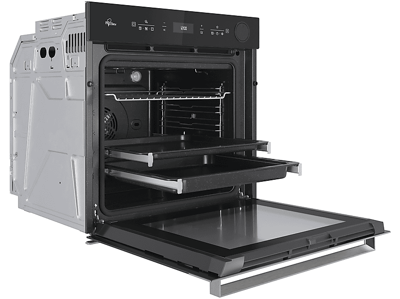 BAUKNECHT BIK5S DP8F2 ES, Einbauherd/Backofen (Einbaugerät, 73 l, 595 mm breit), Dampfgarfunktion