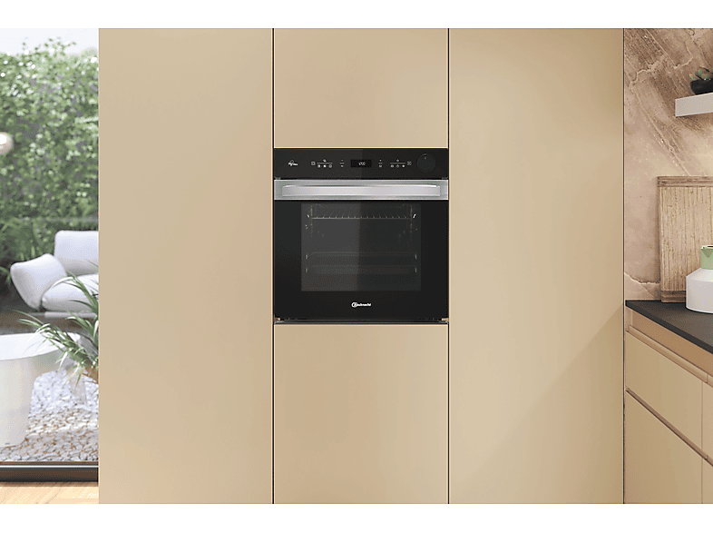 BAUKNECHT BIK5S DP8F2 ES, Einbauherd/Backofen (Einbaugerät, 73 l, 595 mm breit), Dampfgarfunktion