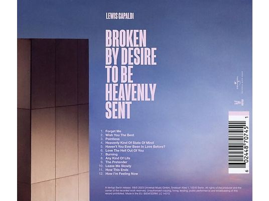 Lewis Capaldi - Broken by Desire to be..(Alt. Artwork)  - (CD)