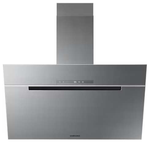 Okap kuchenny, logo Samsung jest widoczne w dolnej części środkowej.