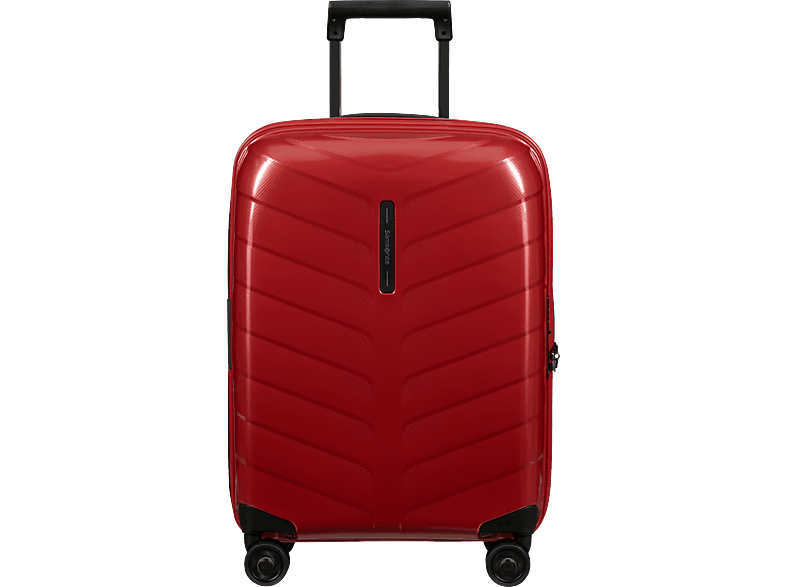 SAMSONITE Attrix Spinner kabin méretű bőrönd 55cm, bővíthető, keményfedeles, piros (146116-1726)