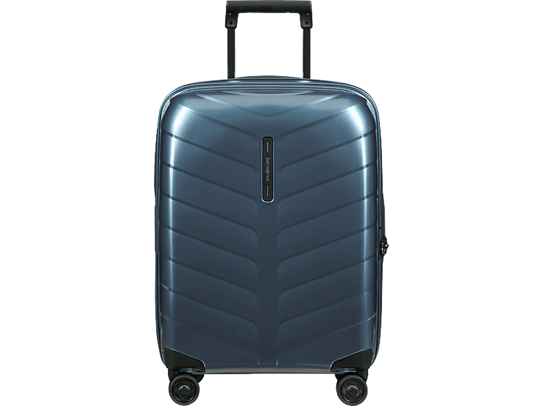 SAMSONITE Attrix Spinner kabin méretű bőrönd 55cm, bővíthető, keményfedeles, kék (146116-1827)