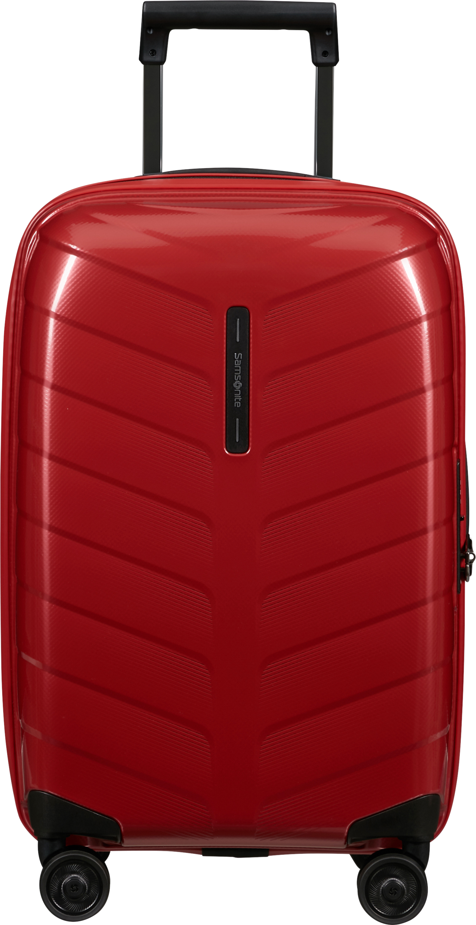 SAMSONITE Attrix Spinner kabin méretű bőrönd 55cm, bővíthető, keményfedeles, piros (146117-1726)