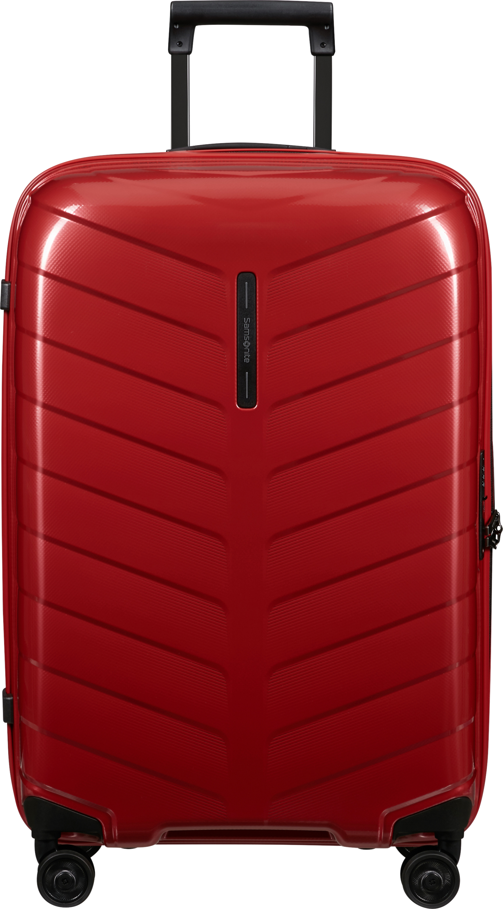 SAMSONITE Attrix Spinner közepes méretű bőrönd 69cm, keményfedeles, piros (146118-1726)
