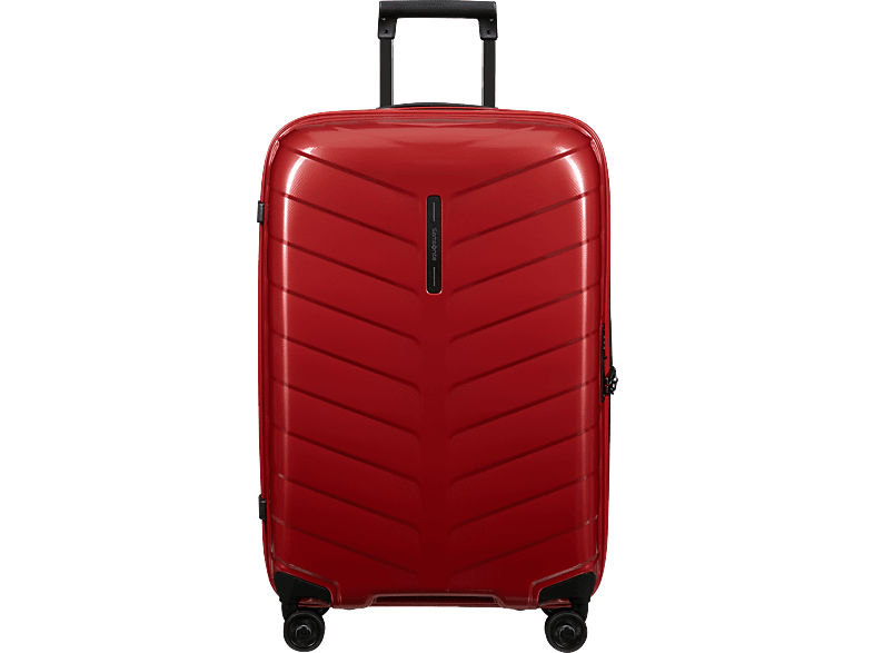 SAMSONITE Attrix Spinner közepes méretű bőrönd 69cm, keményfedeles, piros (146118-1726)