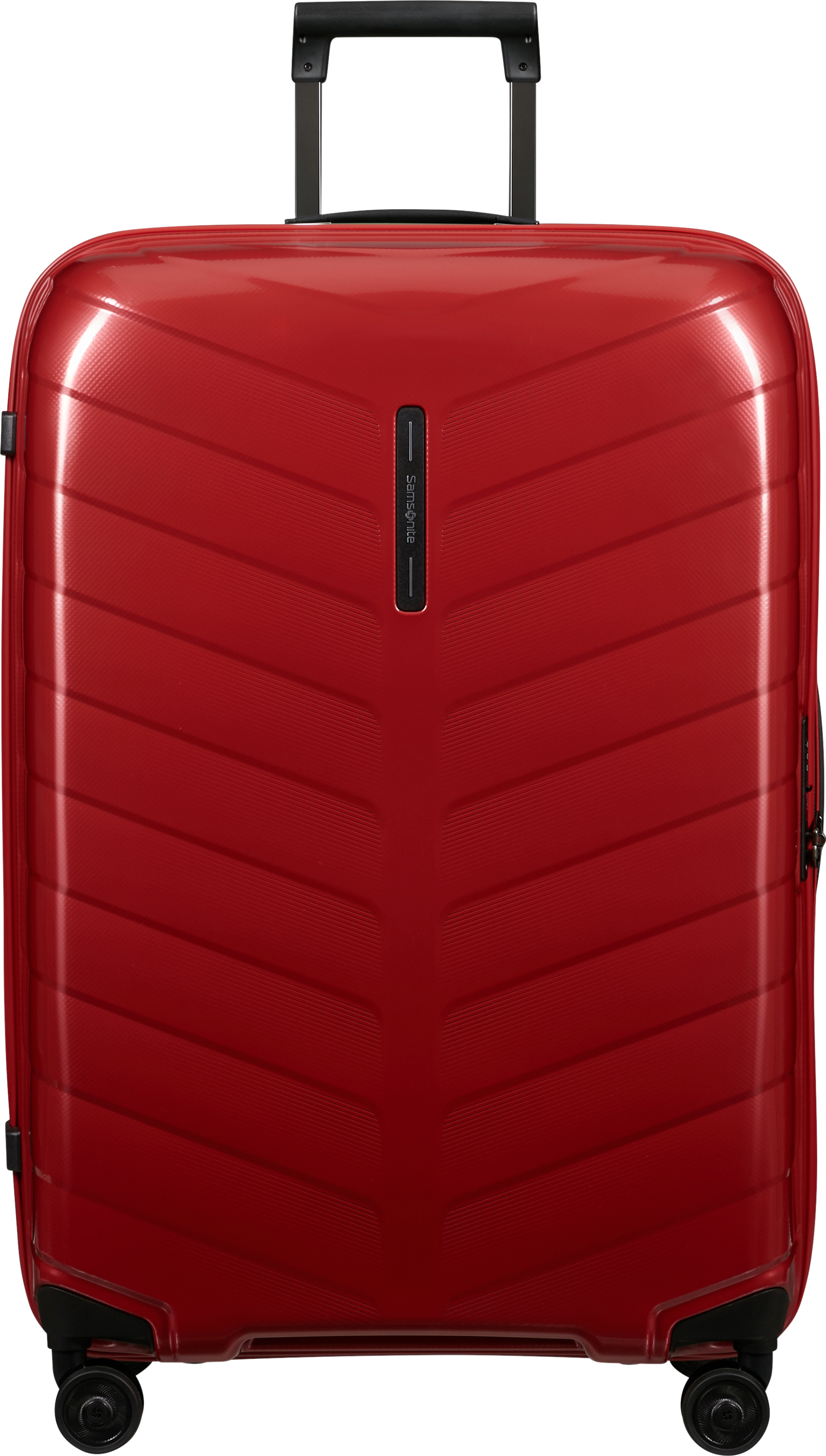 SAMSONITE Attrix Spinner nagy méretű bőrönd 75cm, keményfedeles, piros (146119-1726)