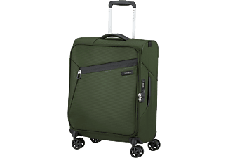 SAMSONITE Litebeam Spinner kabin méretű bőrönd 55cm, puhafedeles, sötétzöld (146852-9199)