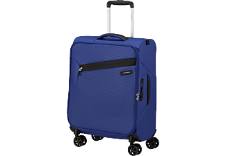 SAMSONITE Litebeam Spinner kabin méretű bőrönd 55cm, puhafedeles, kék (146852-4436)