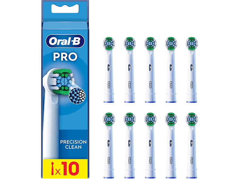 Oral B Opzetborstel Precision Clean 10 Stuks Wit (8006540894521)