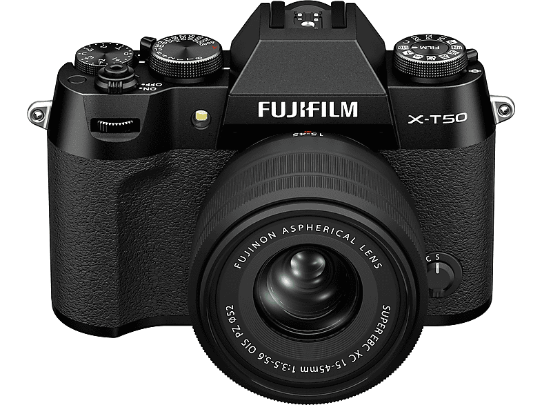 Fujifilm X-T50 Schwarz Systemkamera mit Objektiv FUJINON XC 15-45mm f3.5-5.6 OIS PZ; Systemkamera Set — Foto 4 von 5