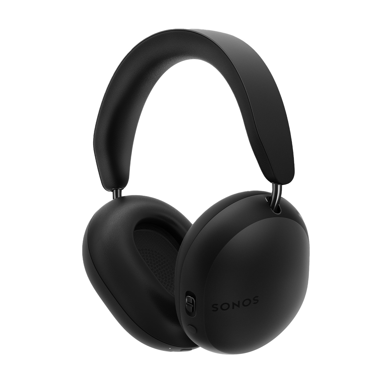 Cuffie nere con logo SONOS. Sfondo bianco.