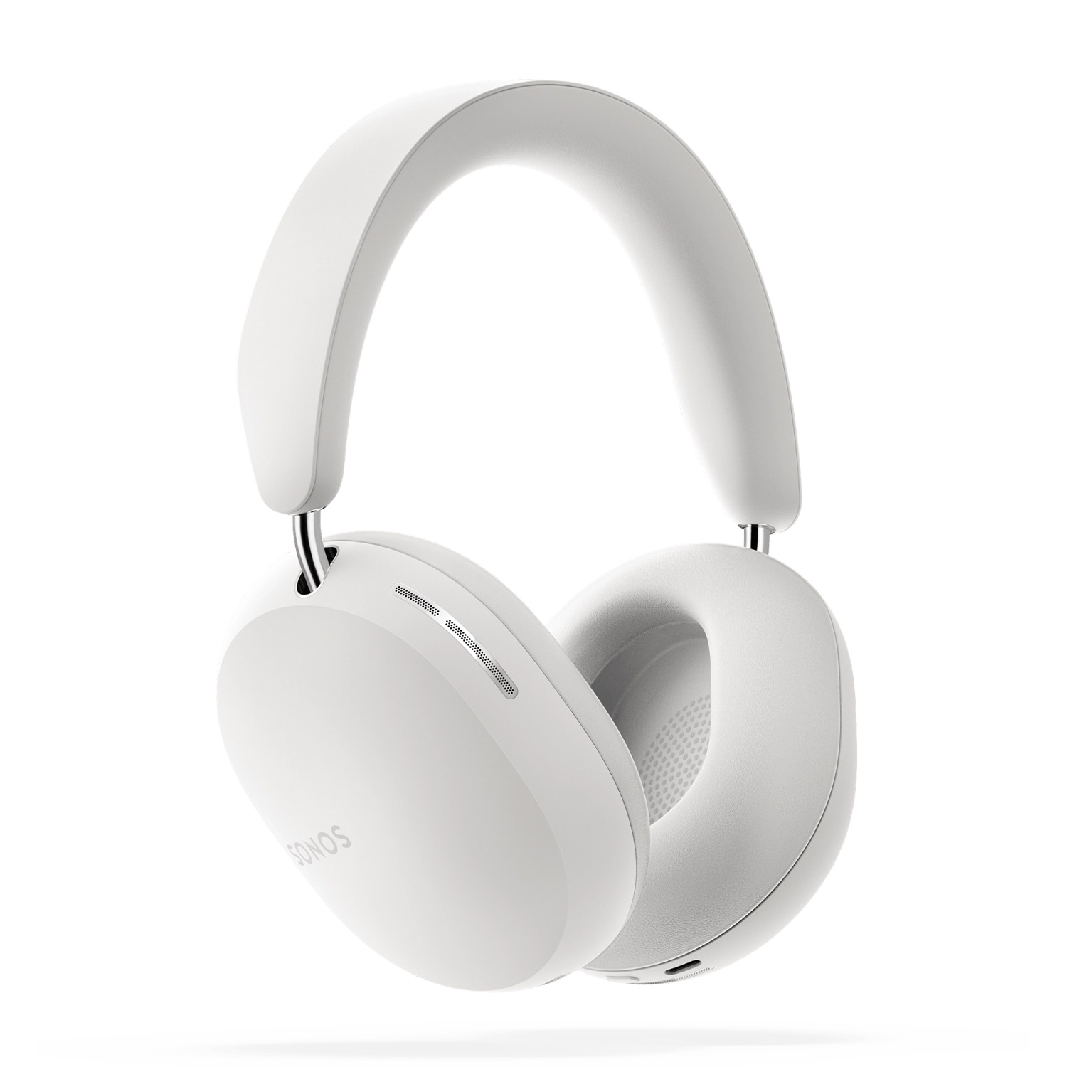 Cuffie Sonos bianche, design over-ear, su sfondo bianco.