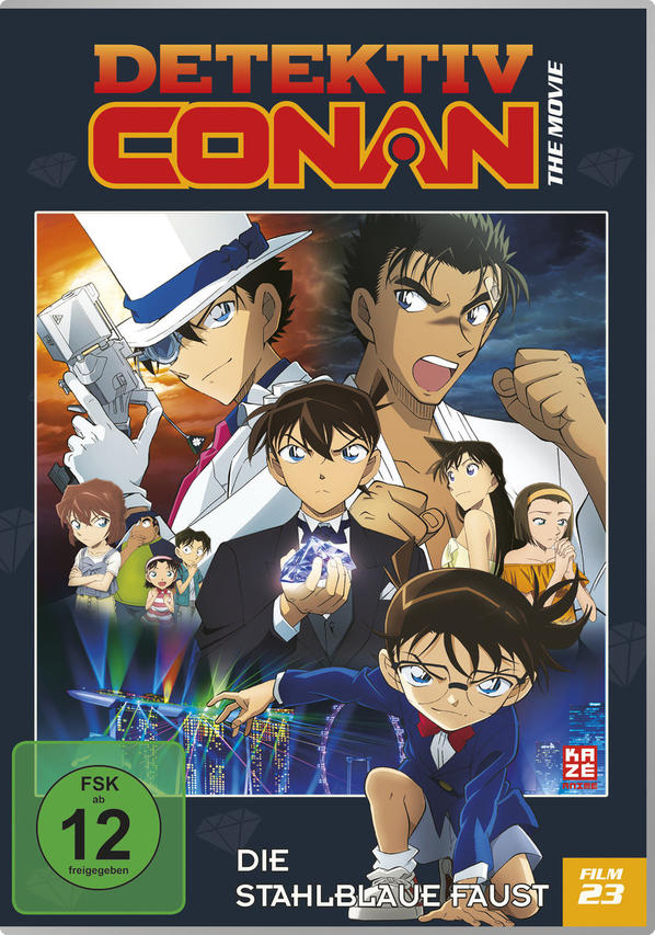 Filmcover von Detektiv Conan. Conan und andere Charaktere sind im Bild. Der Titel ist sichtbar.