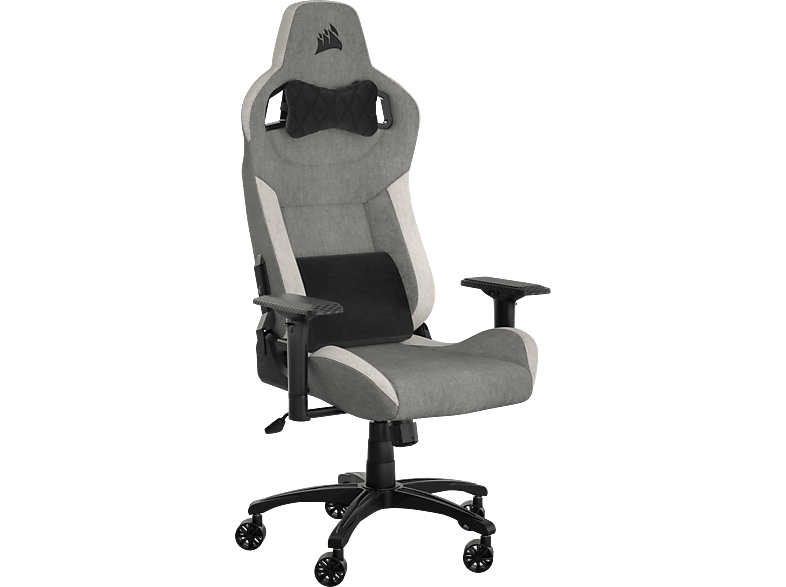 Corsair T3 RUSH (2023) Gaming Stuhl, Grau/Weiss
