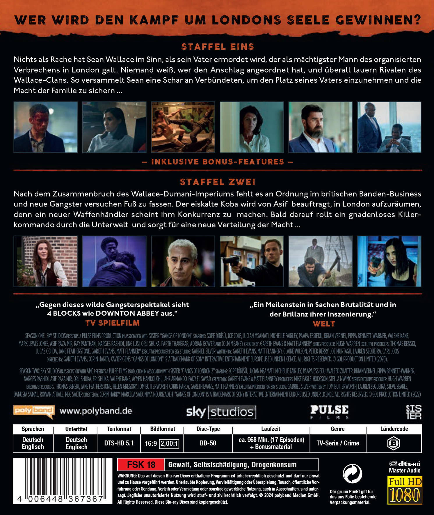 Ein DVD-Cover mit Bildern von Menschen und Text.