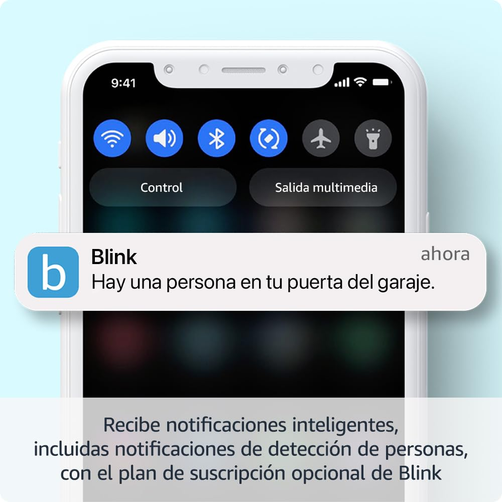 Cámara de vigilancia IP - Amazon Blink Mini 2, Pack de 2, HD, Visión nocturna en color, Audio bidireccional, Detección movimiento, Alexa, Negro