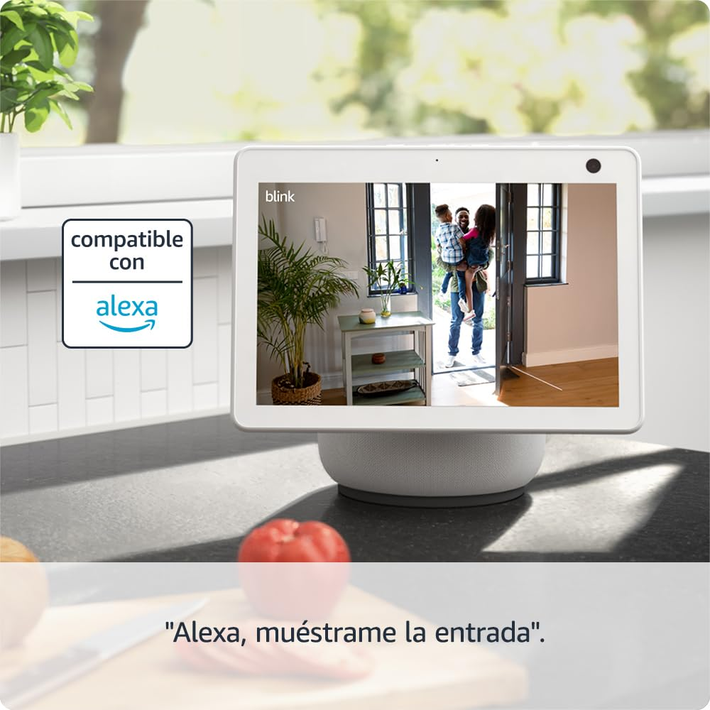 Cámara de vigilancia IP - Amazon Blink Mini 2, Pack de 2, HD, Visión nocturna en color, Audio bidireccional, Detección movimiento, Alexa, Negro
