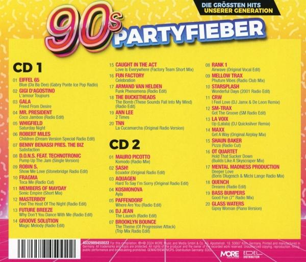 Rückseite eines CD-Covers mit Titelliste und Text.