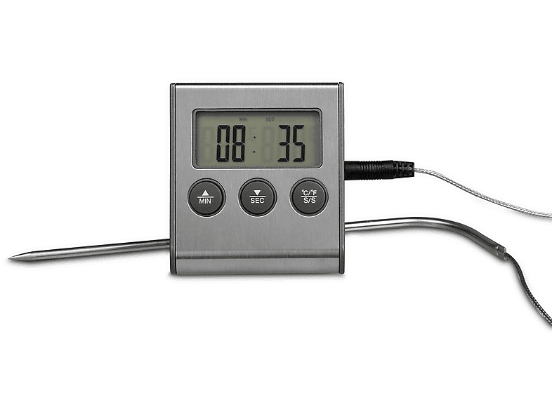 KOENIC KTM-1003 Bratenthermometer mit Timer / Countdown & Alarm, Magnet