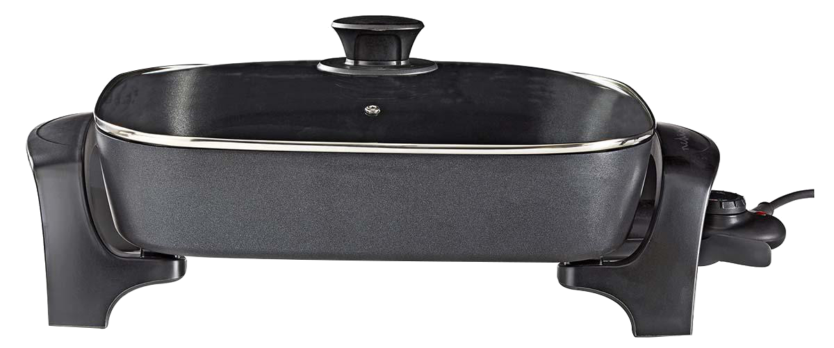 NEDIS FCSP110EBK40 Elektromos serpenyő, 40 cm, alumínium