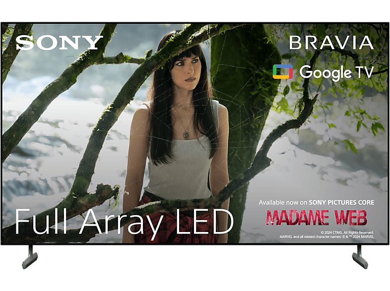 SONY KD-55X85L 4K HDR Ultra HD Google TV, Bravia Core, Full Array Smart televízió ECO pack, 139 cm