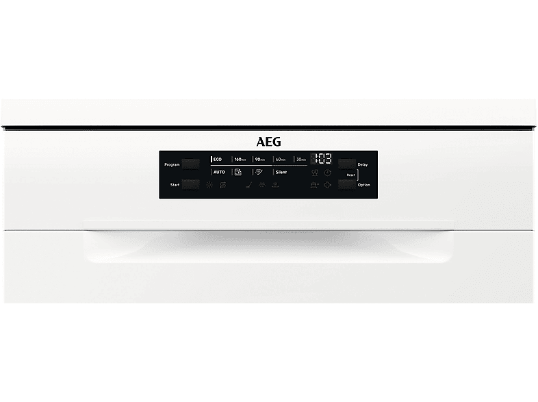 AEG FFB7574APW Geschirrspüler (Freistehend mit Unterbaumöglichkeit, 598 mm breit, 44 dB (A), B)