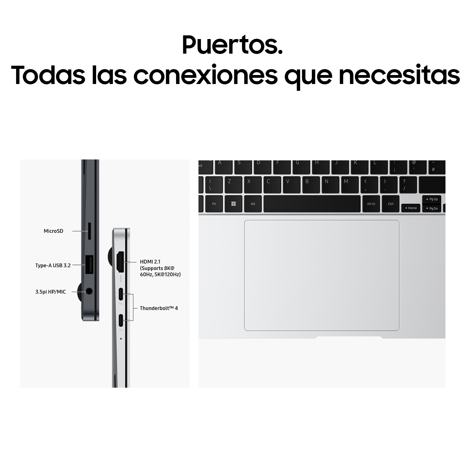 Portátil - Samsung Galaxy Book4 Pro Profesional, 16" WQXGA+, Intel® Evo™ Edition Core™ Ultra 7-155H, 32GB RAM, 512GB, Arc®, W11P, IA, Gris