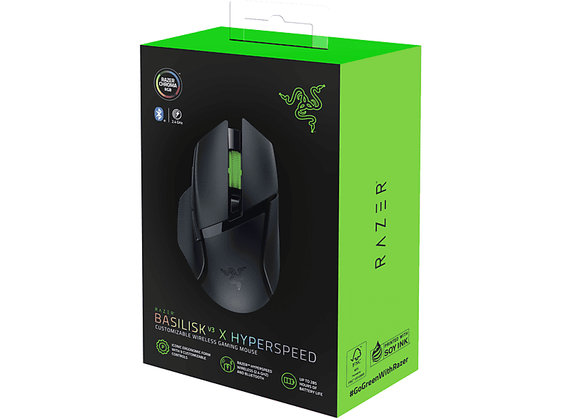 RAZER Basilisk V3 X HyperSpeed | Draadloze Ergonomische Gamingmuis